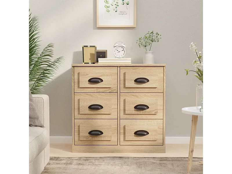 Sideboard Anrichte Sonoma-Eiche 70x35,5x67,5 cm Holzwerkstoff -RM75906