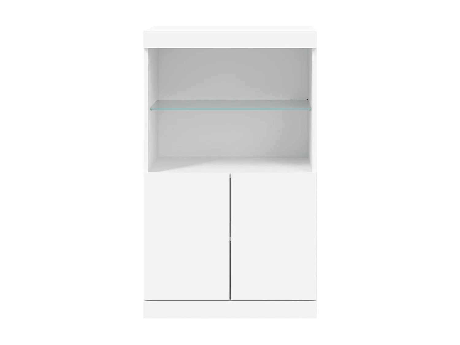 Sideboard mit LED-Leuchten Anrichte Weiß 60,5x37x100 cm -RM31164