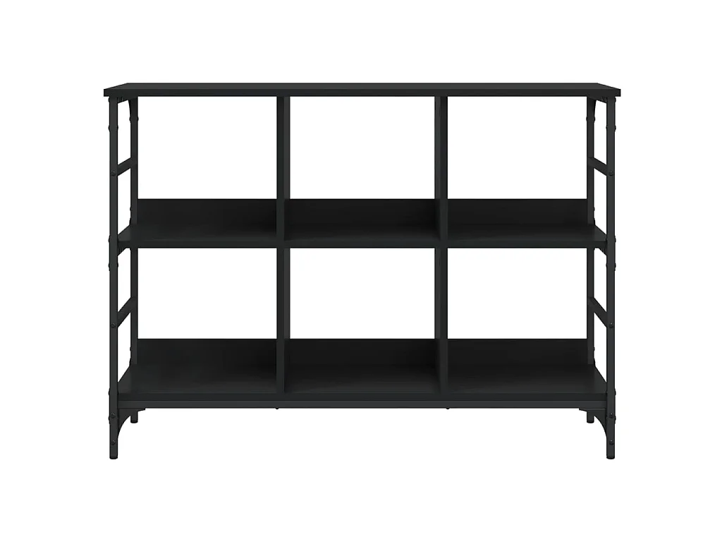 Sideboard Schwarz Anrichte 102x32x73,5 cm Holzwerkstoff -RM82065