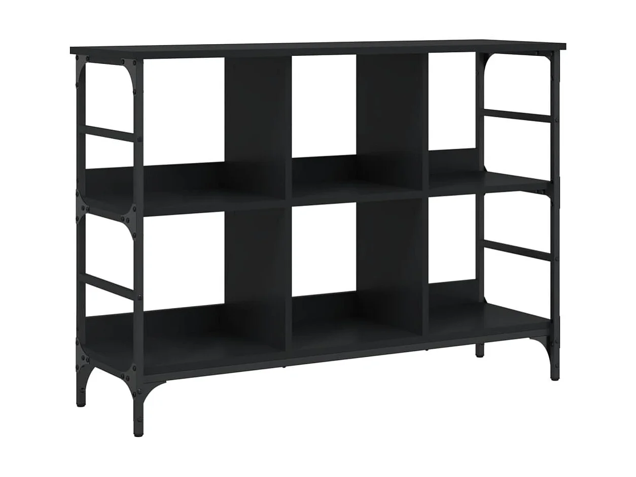 Sideboard Schwarz Anrichte 102x32x73,5 cm Holzwerkstoff -RM82065