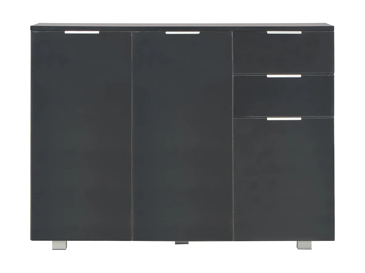 Sideboard Lowboard - Hochglanz-Schwarz 107x35x80,5 cm -RM89670