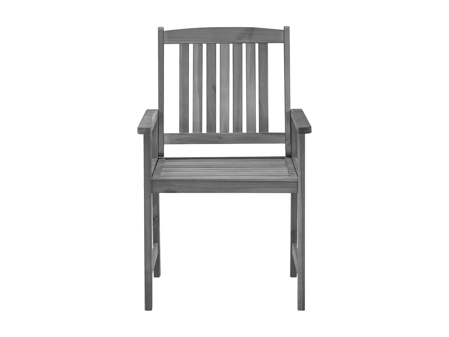 Cadeiras de jardim com almofadões 4 pcs acácia maciça cinza PT417578