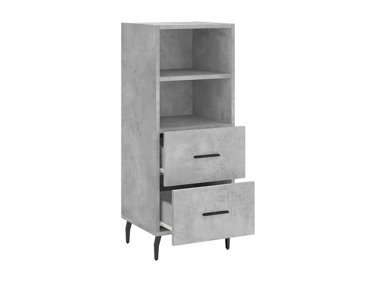 Sideboard Lowboard - Betongrau 34,5x34x90 cm Holzwerkstoff -RM20909