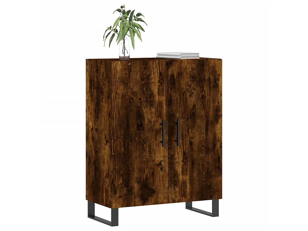 Sideboard Anrichte Räuchereiche 69,5x34x90 cm Holzwerkstoff -RM50743