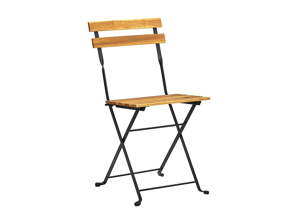 Klappbare Gartenstühle 8 Stk.| Outdoor-Stuhl Stahl und Massivholz Akazie -gkd717799