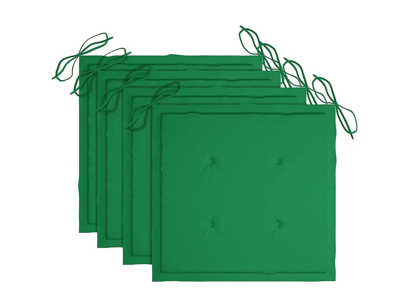 Cadeiras de jantar p/ jardim 4 pcs c/ almofadões acácia maciça PT821130