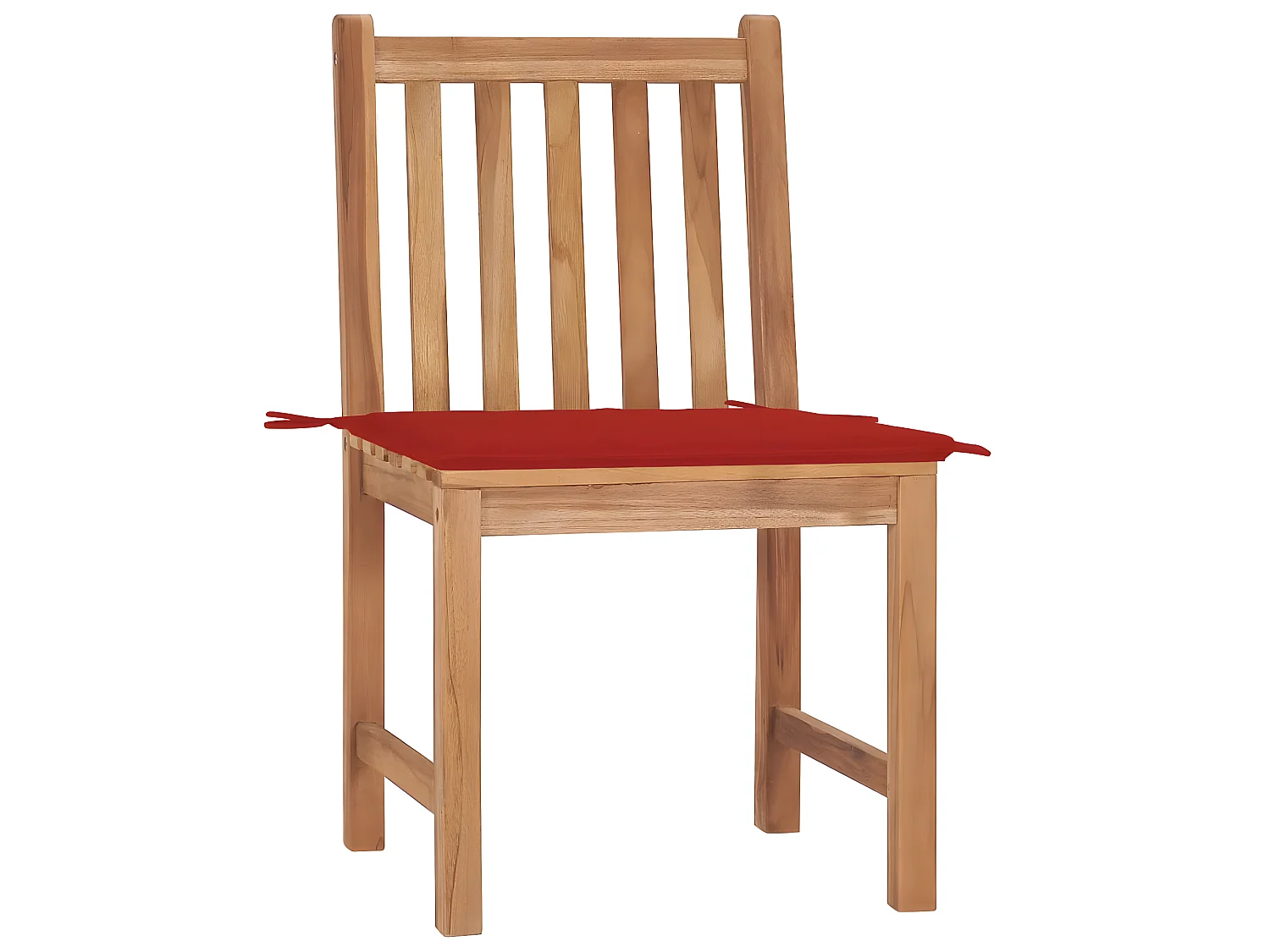 Chaises de jardin 2 pcs avec coussins Bois de teck massif SEF36139