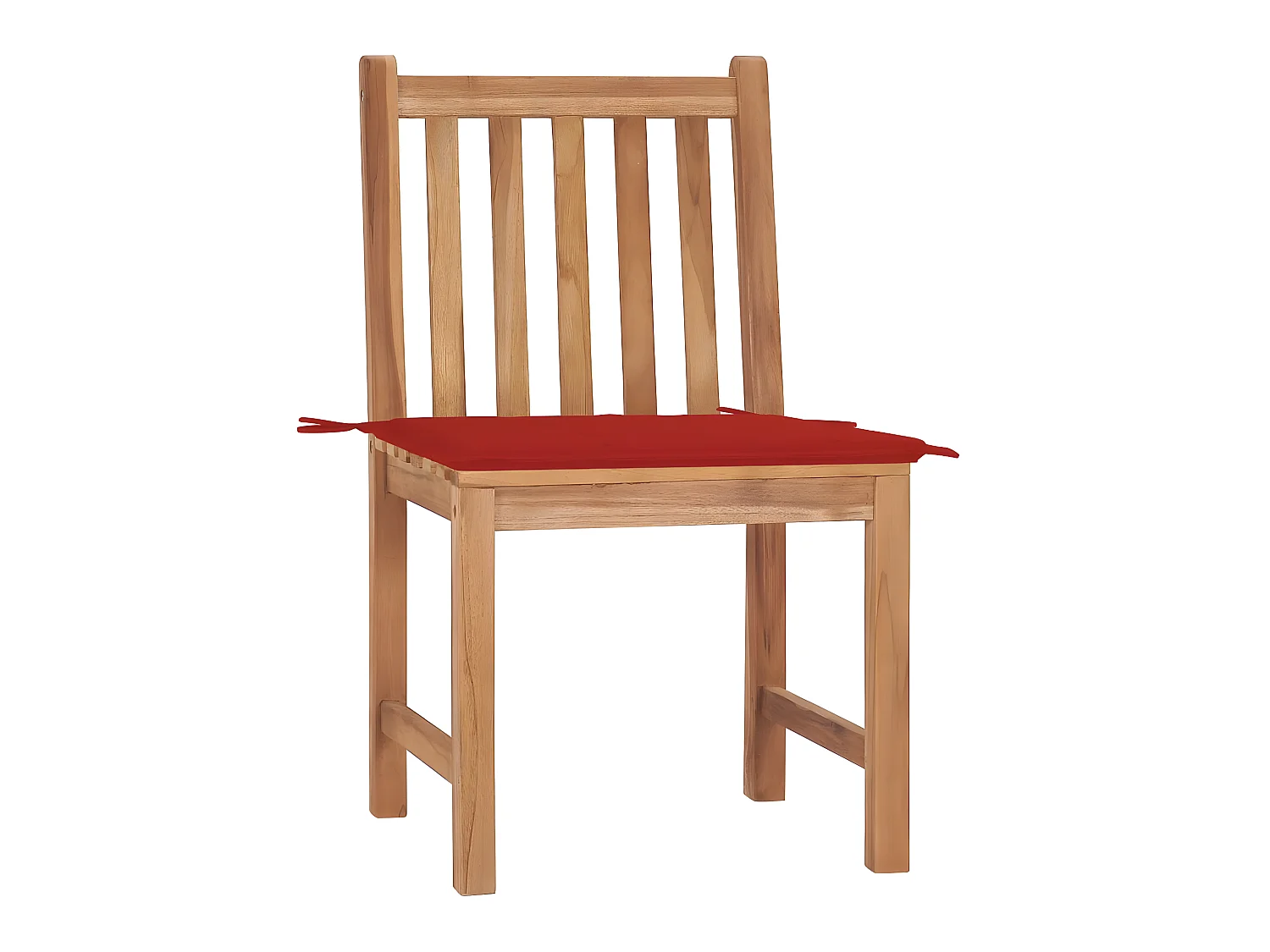 Chaises de jardin 2 pcs avec coussins Bois de teck massif SEF36139