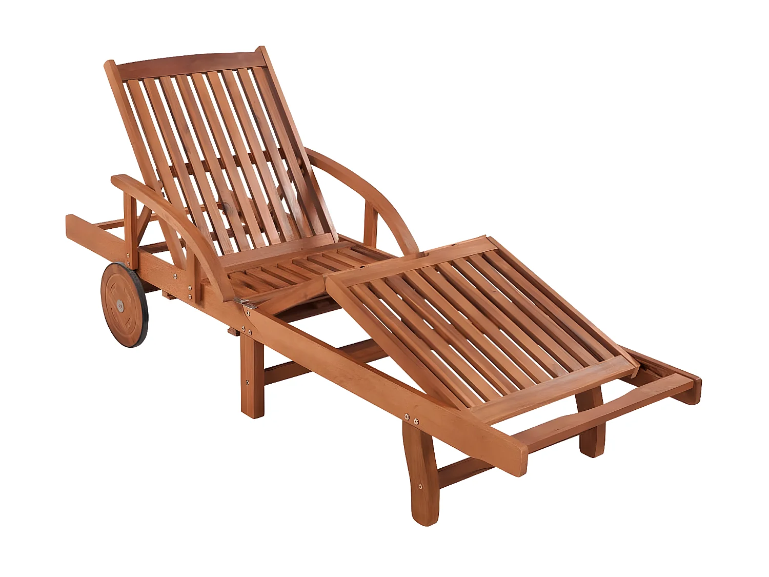 Chaises longues 2 pcs avec table Bois d'acacia solide PEWV27935