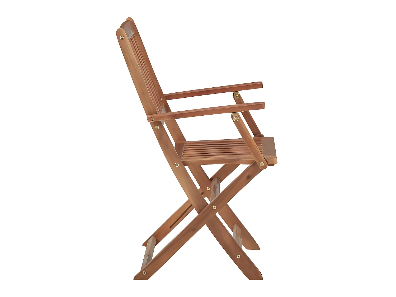 Chaises pliables de jardin 2 pcs avec coussins Bois d'acacia SEF77545