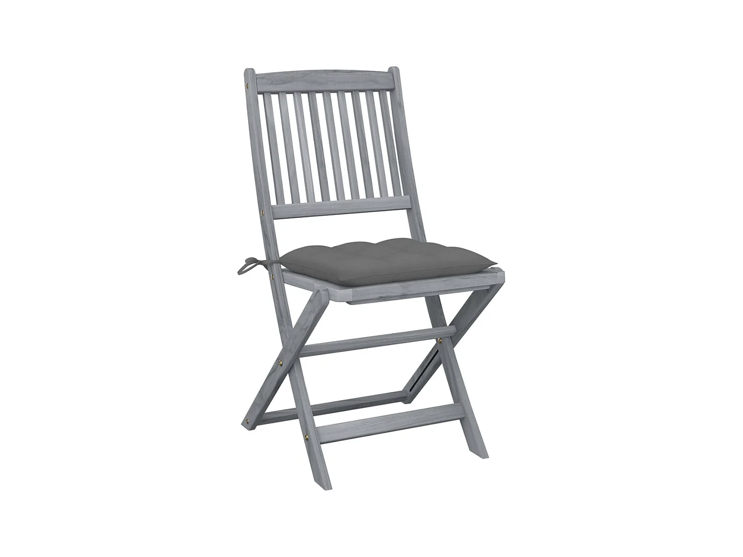 Klappbare Gartenstühle 2 Stk.| Outdoor-Stuhl mit Kissen Massivholz Akazie -gkd206253