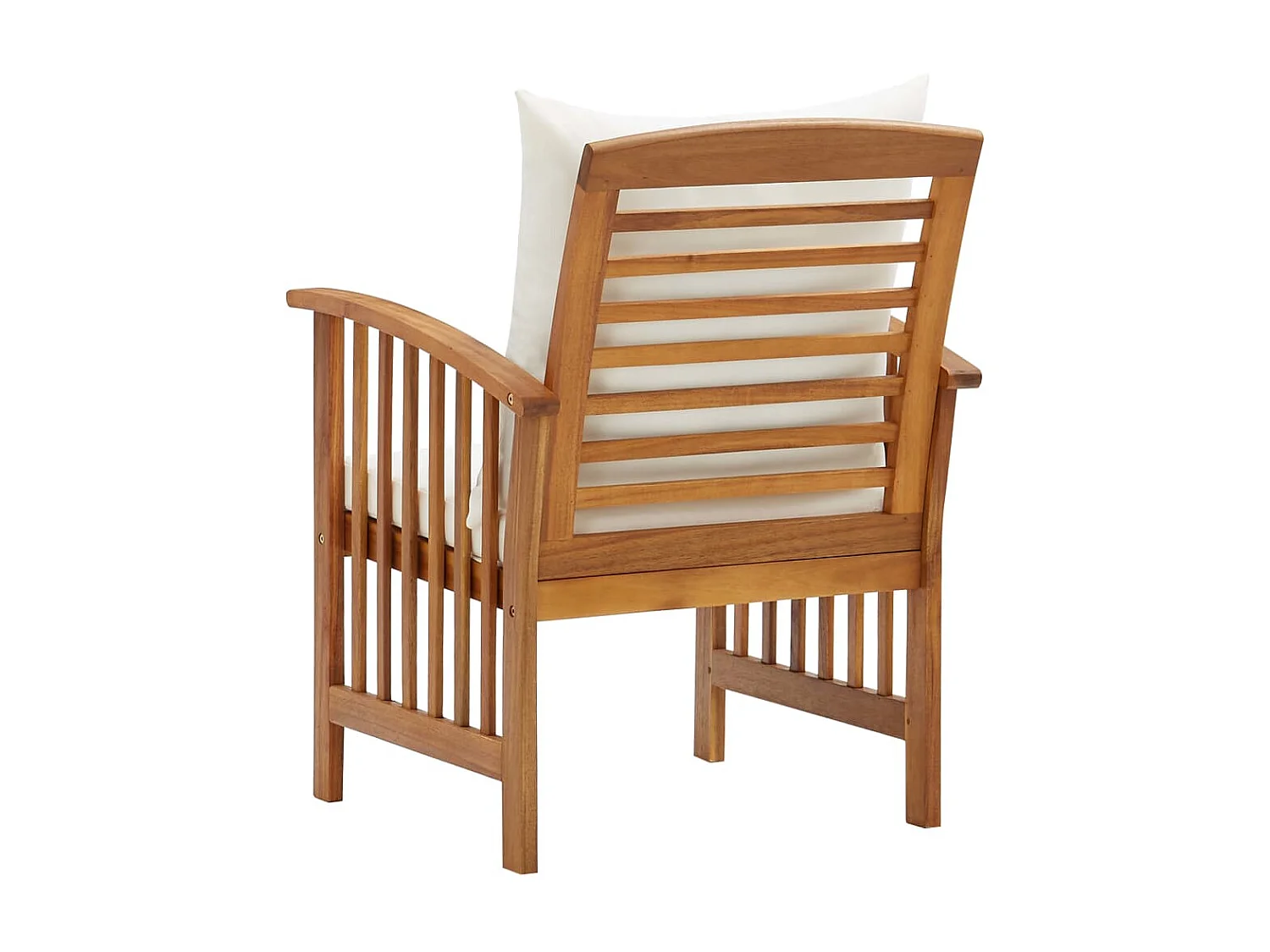 Chaises de jardin avec coussins 2 pcs Bois d'acacia massif SEF13387