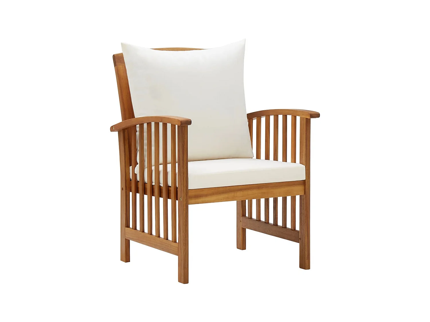 Chaises de jardin avec coussins 2 pcs Bois d'acacia massif SEF13387