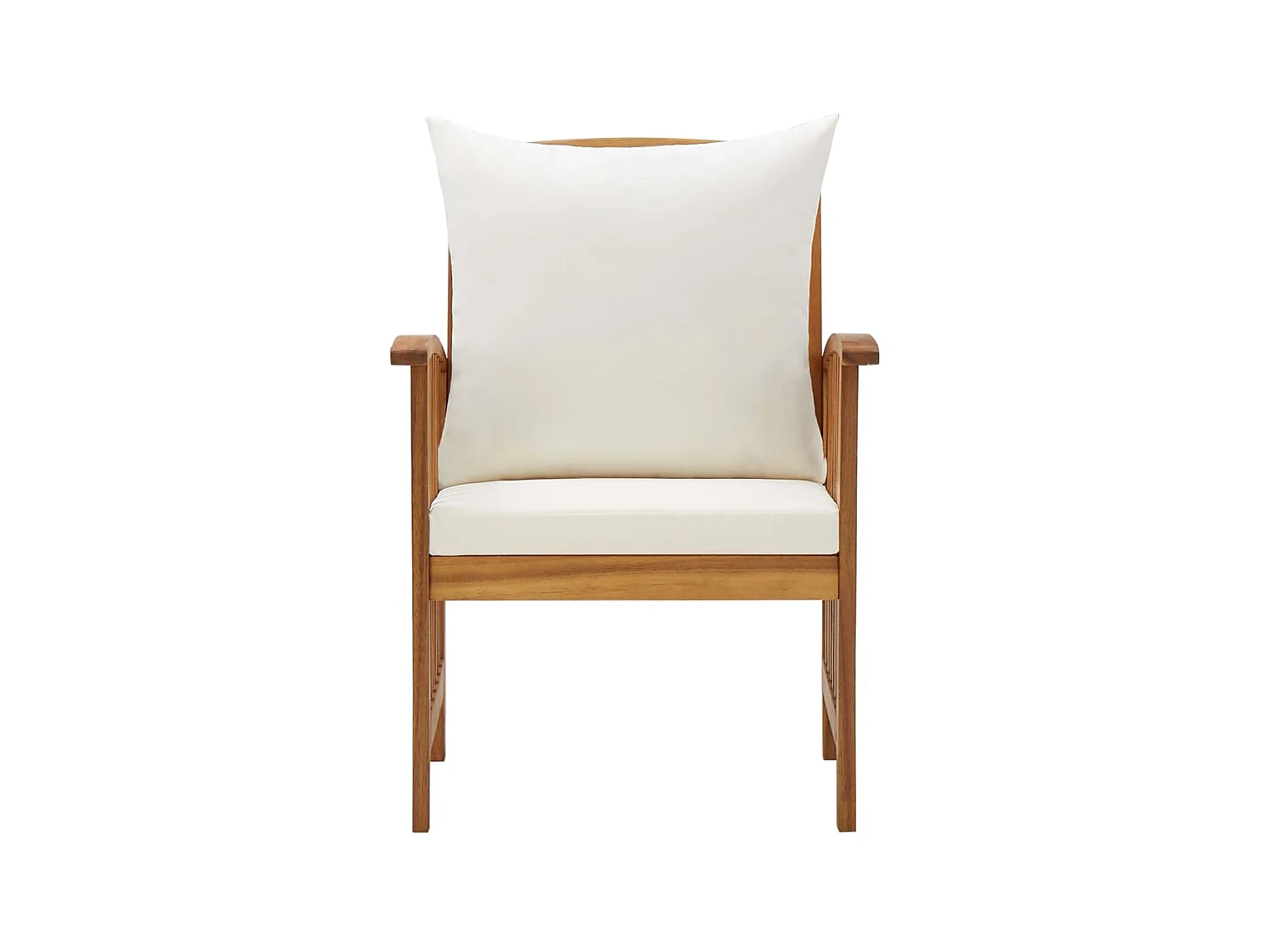 Chaises de jardin avec coussins 2 pcs Bois d'acacia massif SEF13387