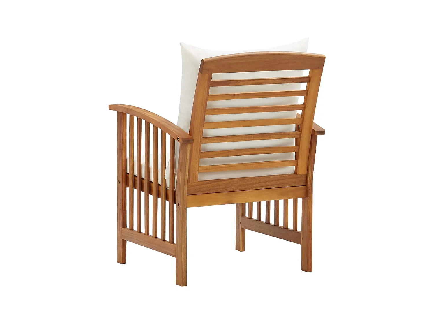Chaises de jardin avec coussins 2 pcs Bois d'acacia massif SEF13387
