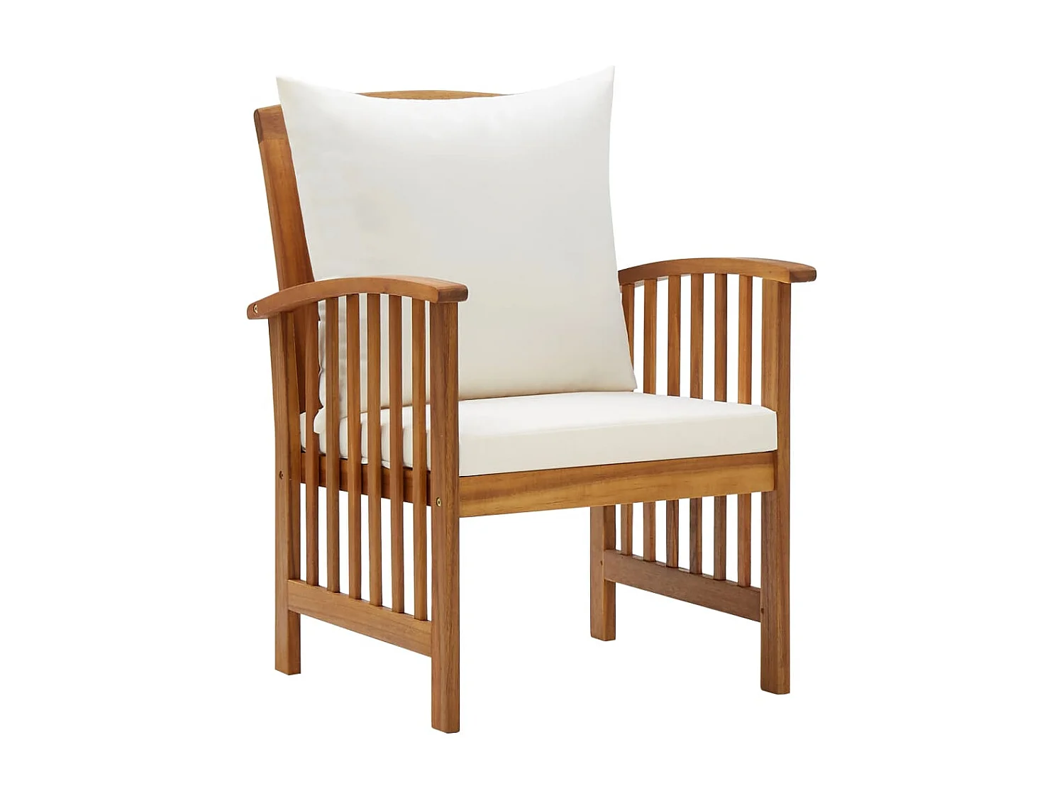 Chaises de jardin avec coussins 2 pcs Bois d'acacia massif SEF13387