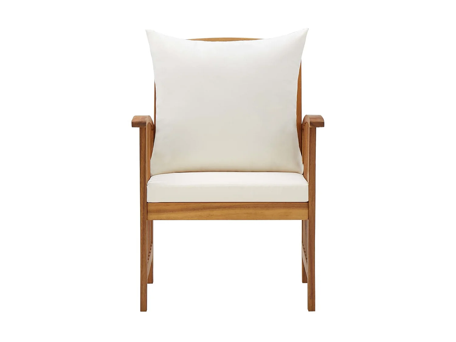 Chaises de jardin avec coussins 2 pcs Bois d'acacia massif SEF13387