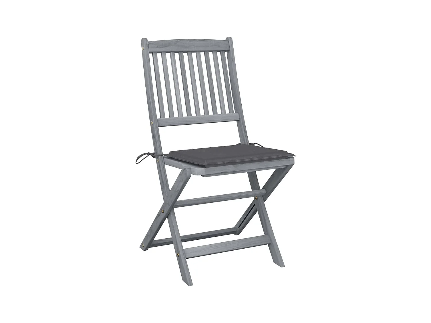 Klappbare Gartenstühle 2 Stk.| Outdoor-Stuhl mit Kissen Massivholz Akazie -gkd514239