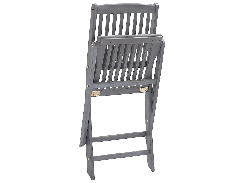 Klappbare Gartenstühle 4 Stk.| Outdoor-Stuhl mit Kissen Massivholz Akazie -gkd329826