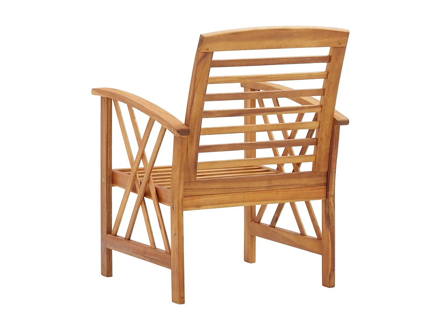 Chaises de jardin 2 pcs Bois d'acacia massif SEF37474