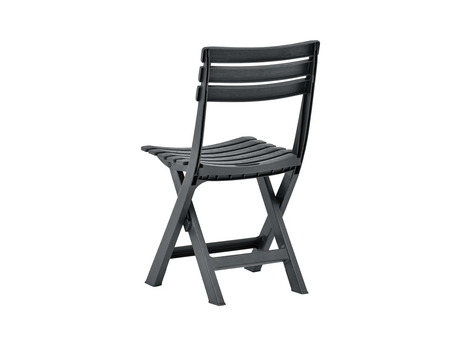 Klappbare Gartenstühle 2 Stk.| Outdoor-Stuhl Kunststoff Anthrazit -gkd780893