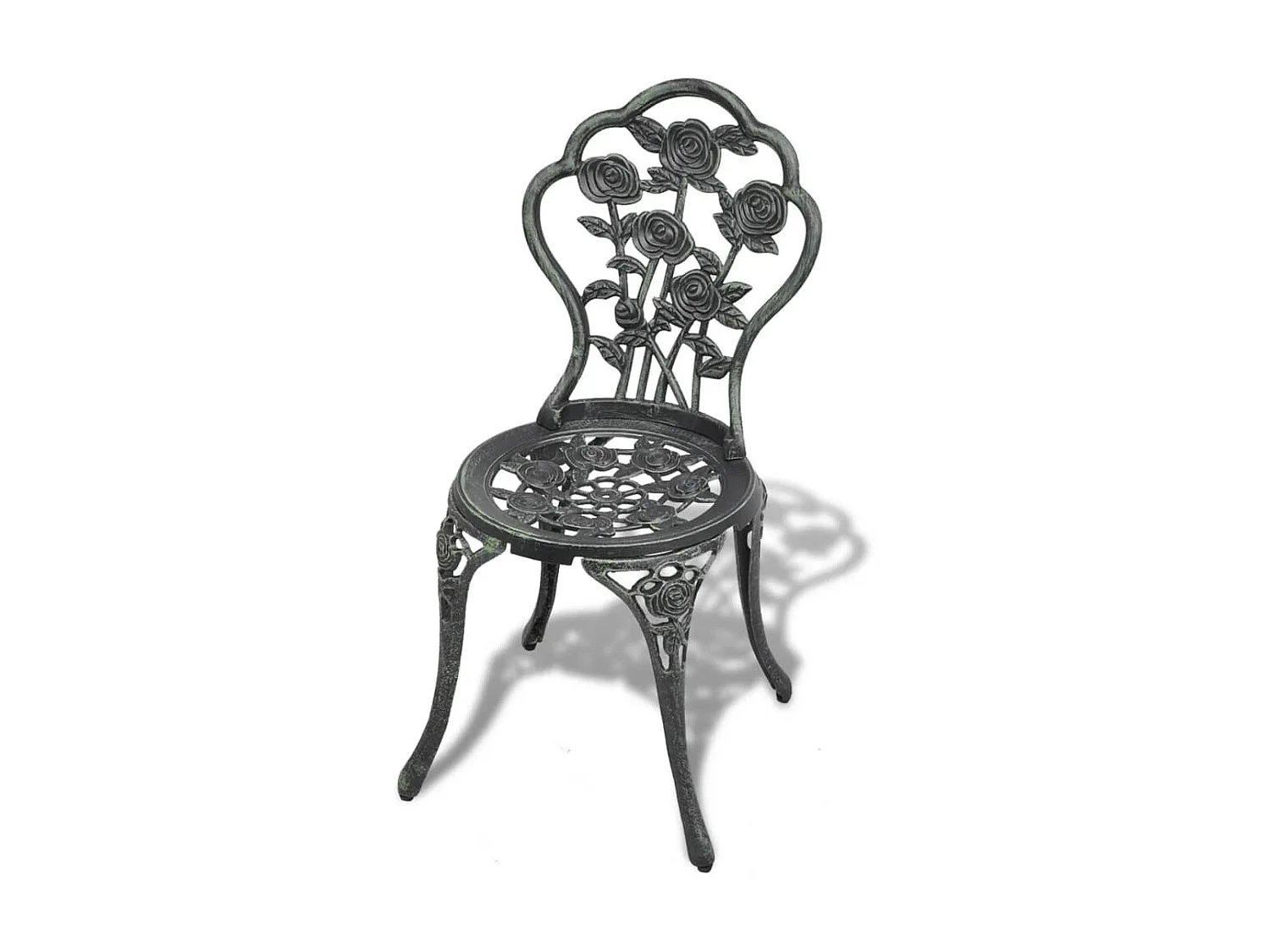Chaises de bistro 2 pcs Aluminium coulé Vert SEF22897