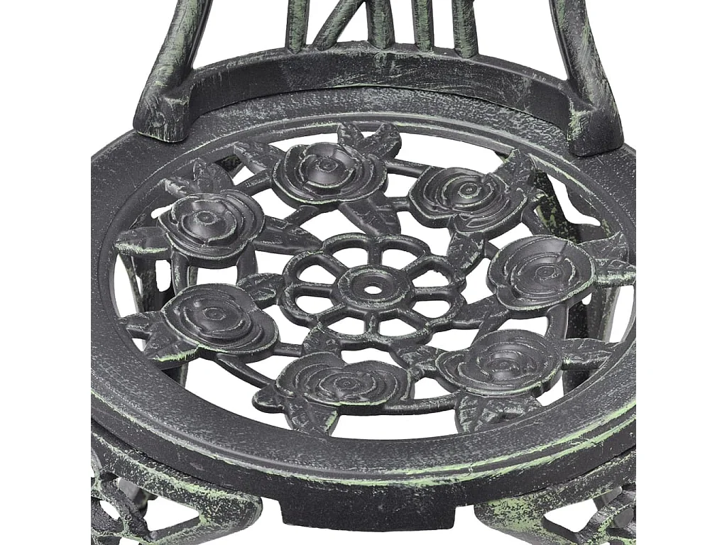 Chaises de bistro 2 pcs Aluminium coulé Vert SEF22897