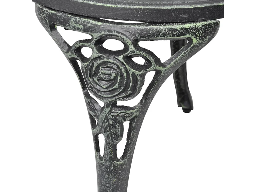 Chaises de bistro 2 pcs Aluminium coulé Vert SEF22897