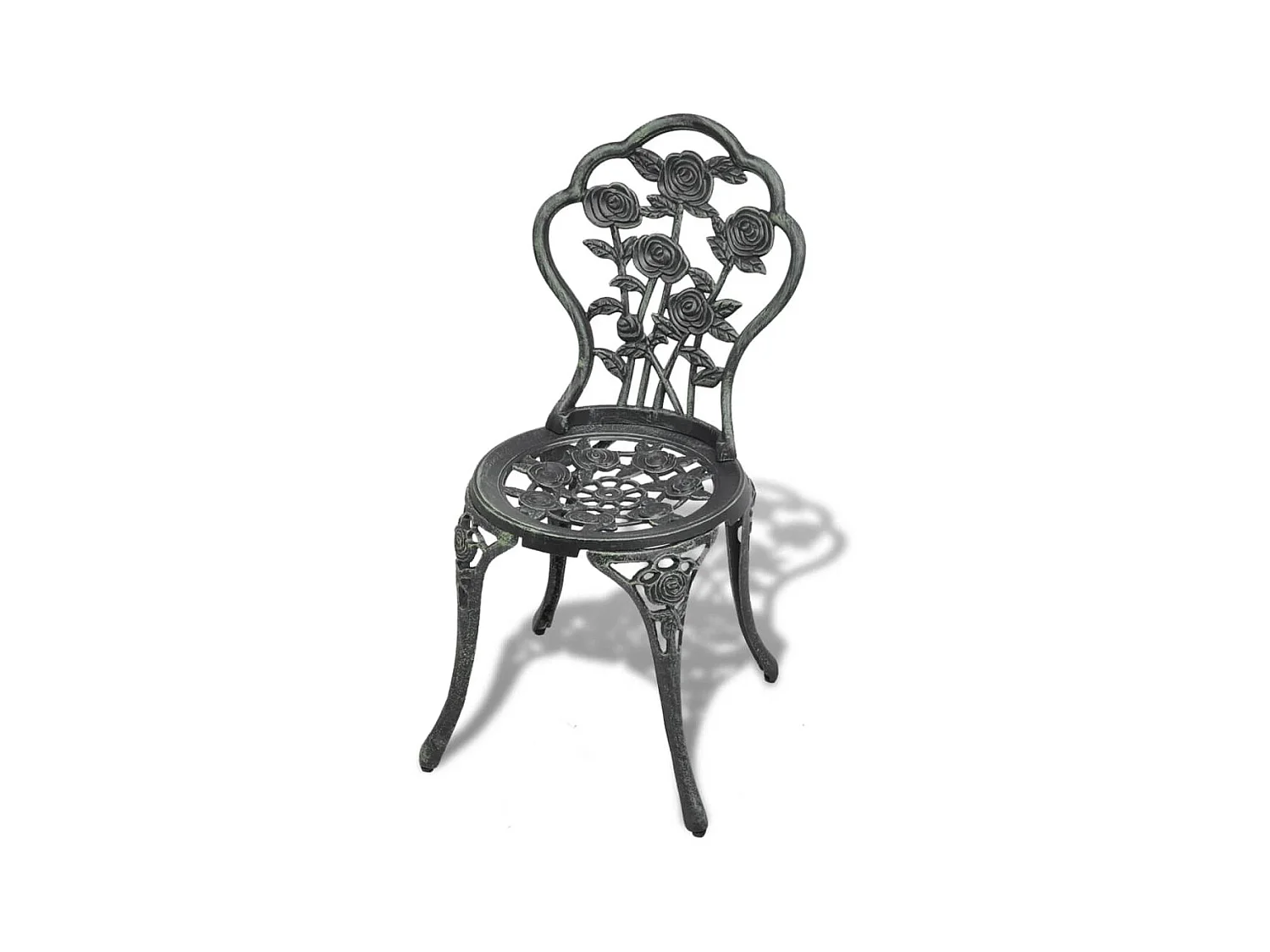 Chaises de bistro 2 pcs Aluminium coulé Vert SEF22897