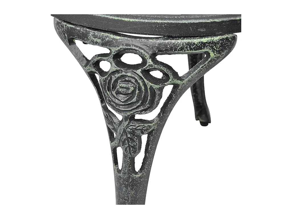 Chaises de bistro 2 pcs Aluminium coulé Vert SEF22897