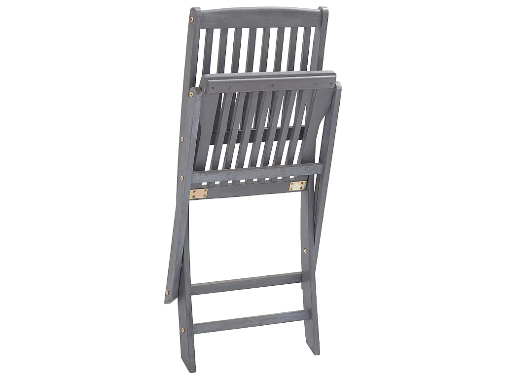Klappbare Gartenstühle 4 Stk.| Outdoor-Stuhl mit Kissen Massivholz Akazie -gkd898445