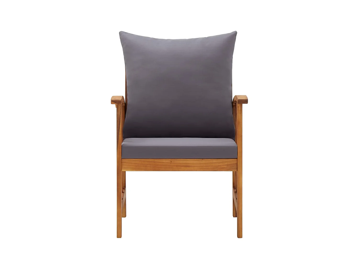 Chaises de jardin avec coussins 2 pcs Bois d'acacia massif SEF69423