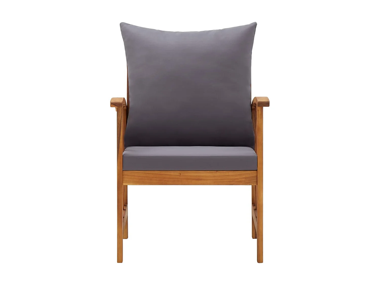 Tuinstoelen 2 st met kussens massief acaciahout NL50508