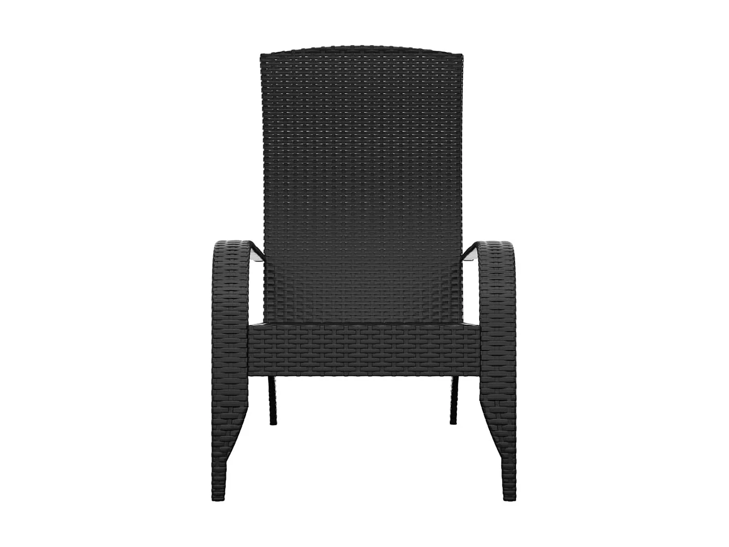 Chaise de jardin Adirondack Noir Résine tressée SEF59459