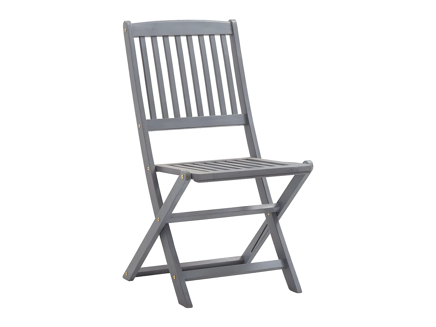 Chaises pliables d'extérieur 4 pcs avec coussins Bois d'acacia SEF60361