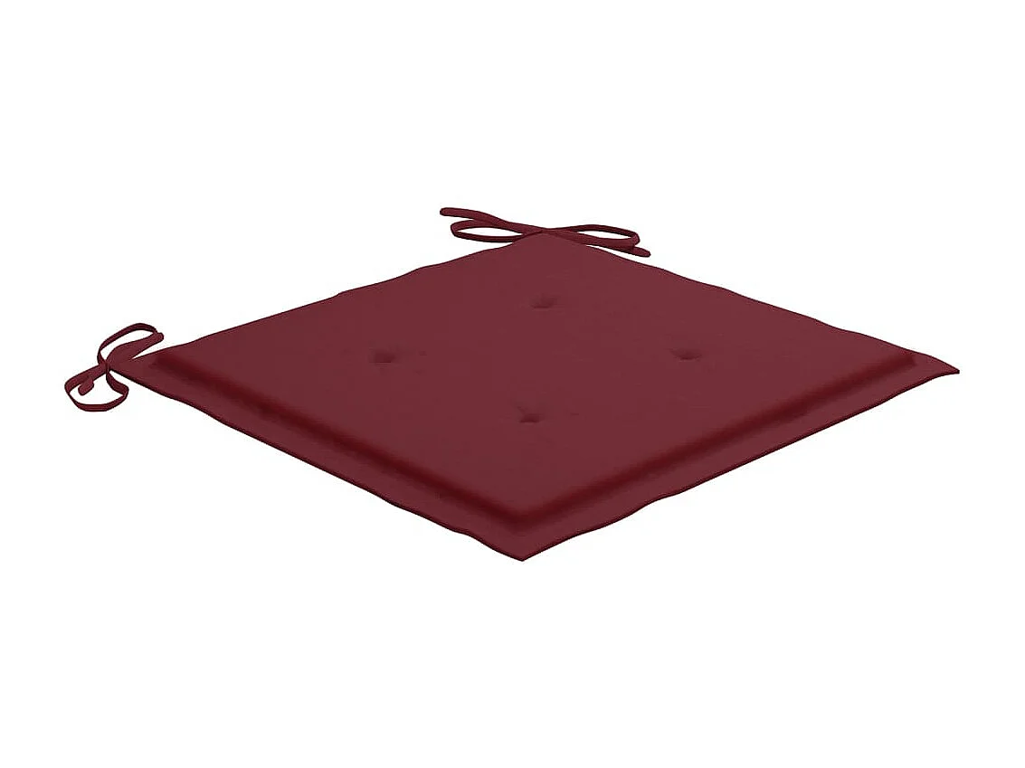 Chaises à dîner d'extérieur 4 pcs avec coussins Acacia massif SEF79052