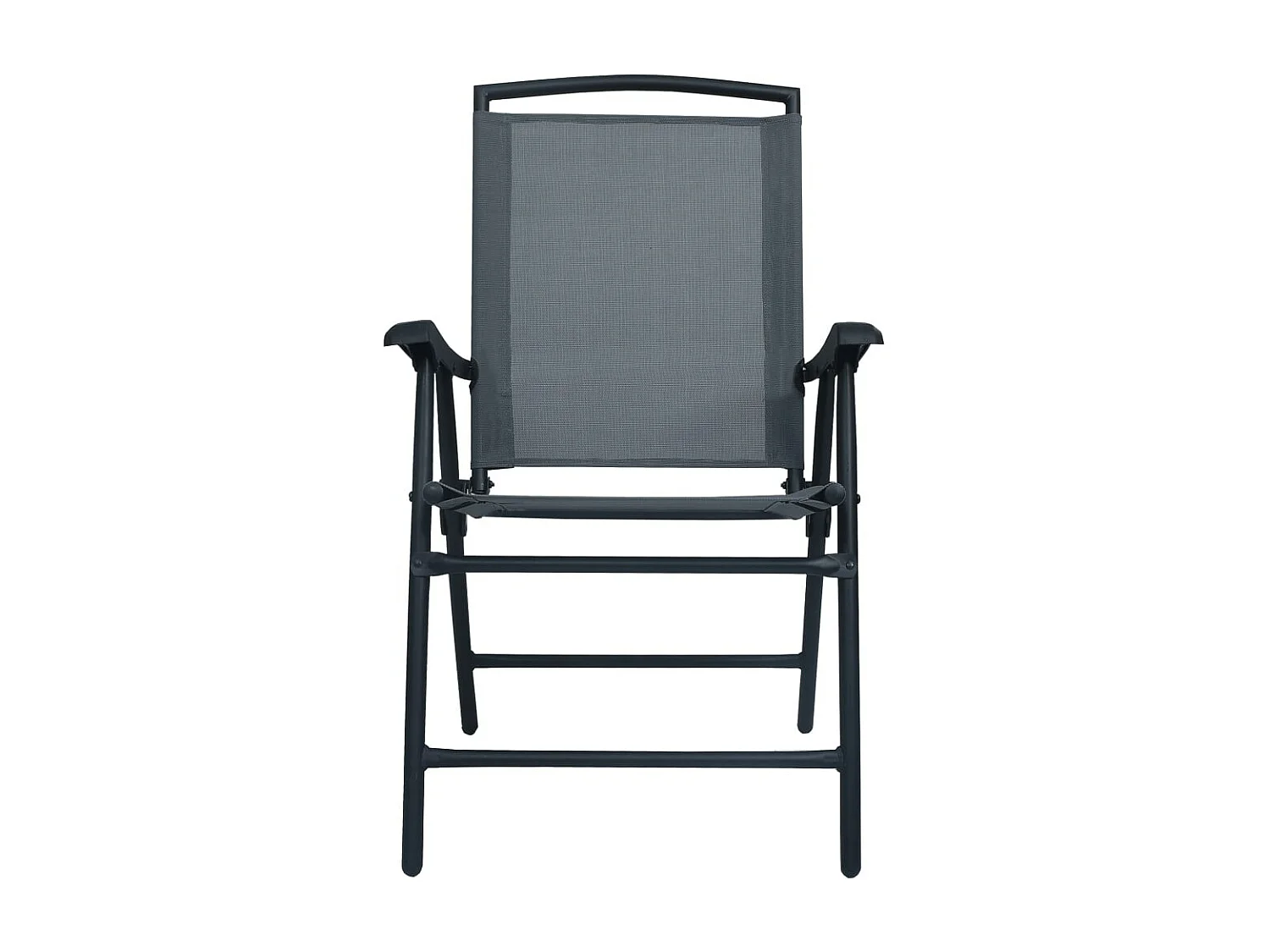 Tuinstoelen inklapbaar 2 st textileen grijs NL51440