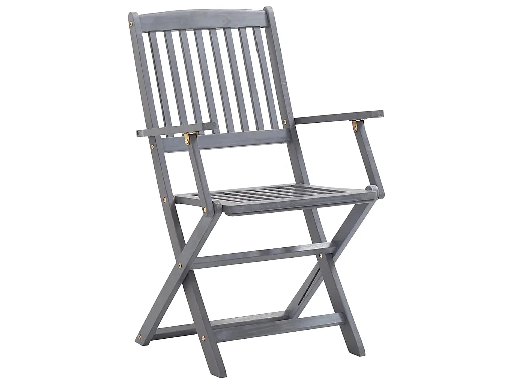 Klappbare Gartenstühle 2 Stk.| Outdoor-Stuhl mit Kissen Massivholz Akazie -gkd788564