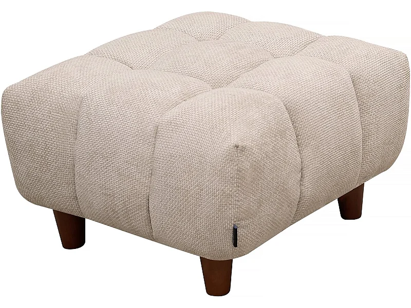 Ottoman pour canapé droit "Matignon" - 70 x 70 x 46 cm - Beige