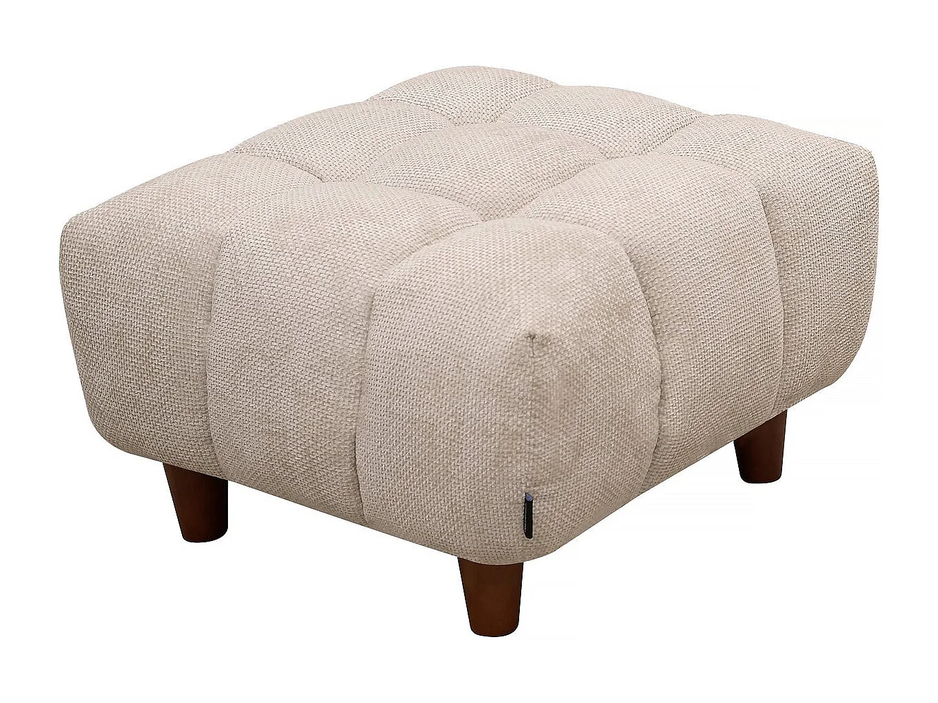 Ottoman pour canapé droit "Matignon" - 70 x 70 x 46 cm - Beige