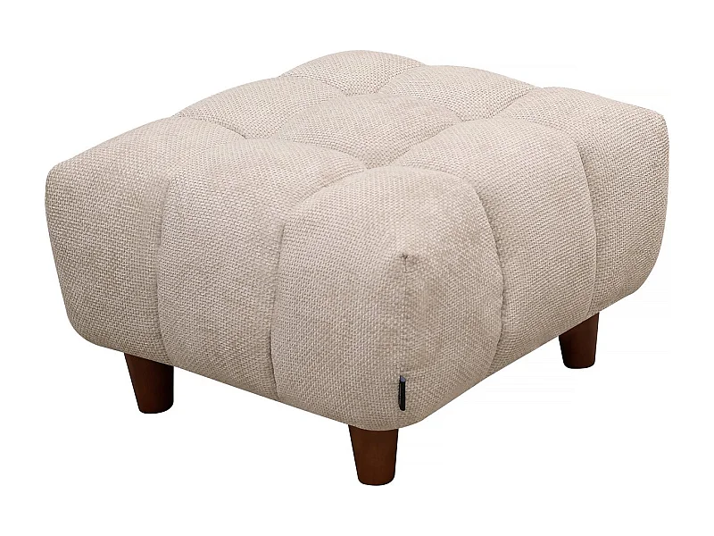 Ottoman pour canapé droit "Matignon" - 70 x 70 x 46 cm - Beige