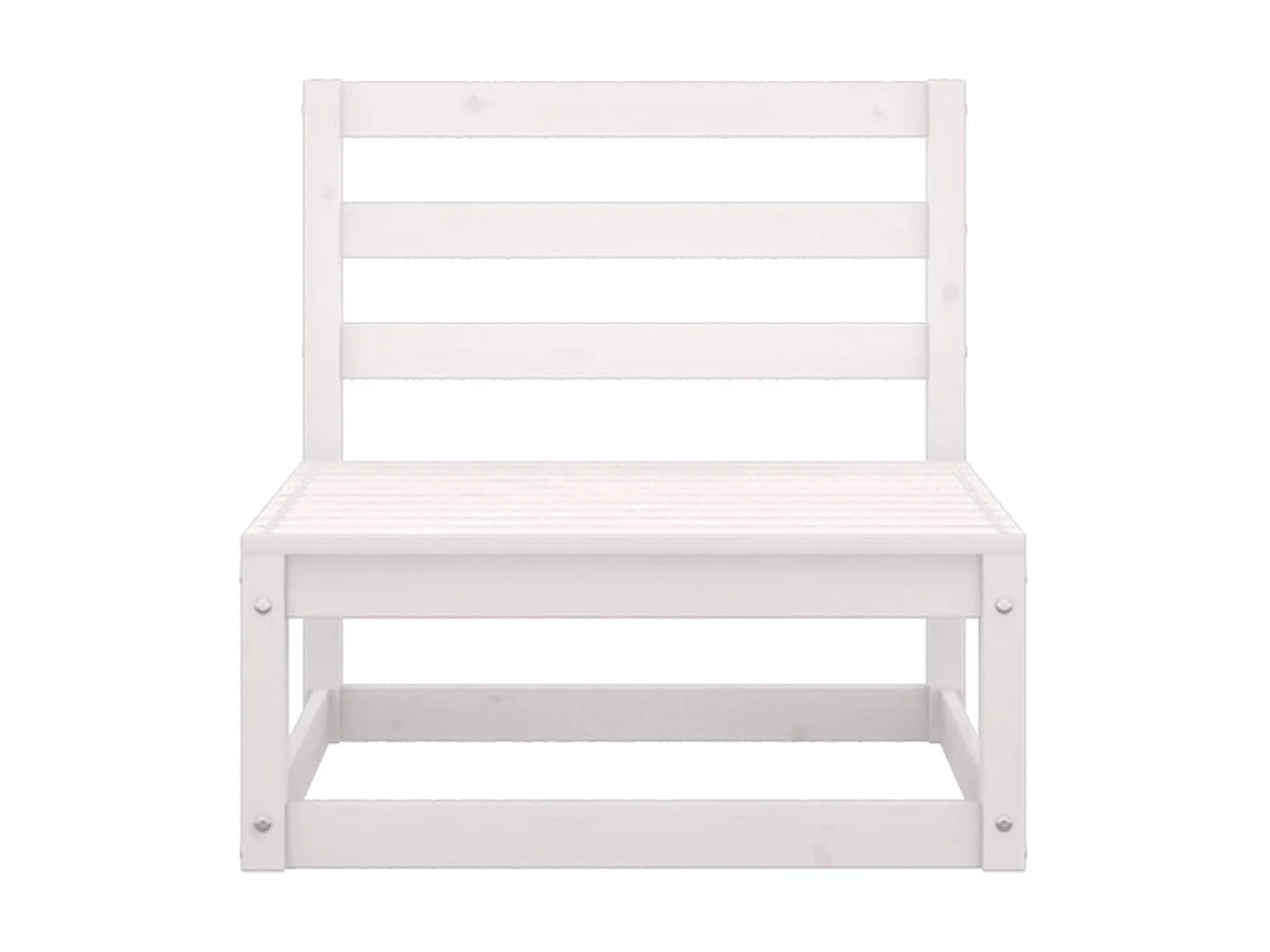 Set de muebles de jardín 2 pzas con cojines madera pino blanco KOW98910