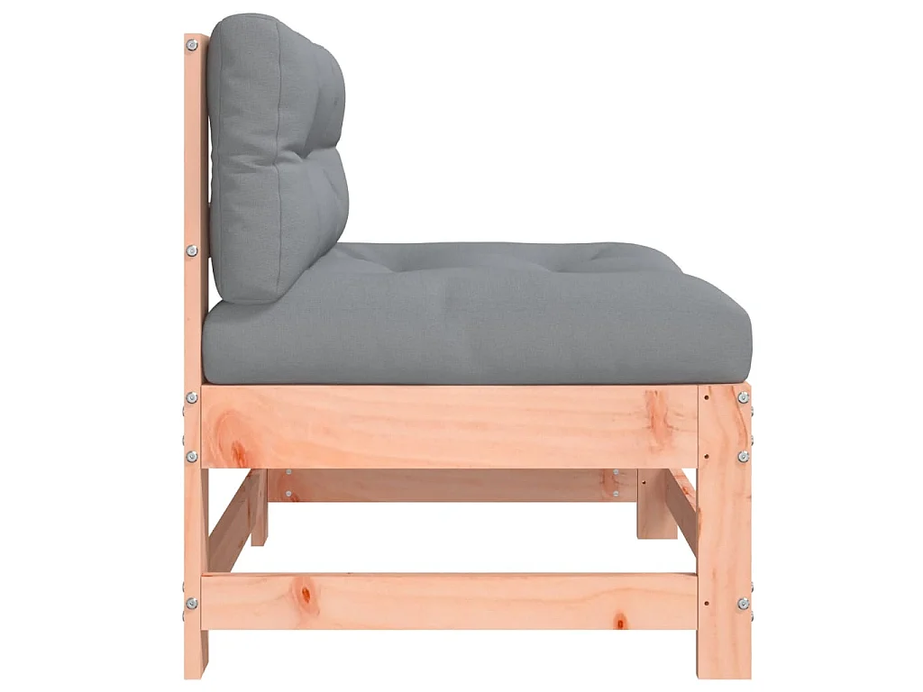 Sofá de centro com almofadões madeira de douglas maciça PT513862