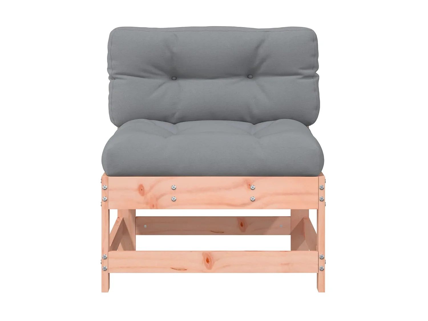 Canapé central de jardin avec coussins bois massif douglas PWRS77195