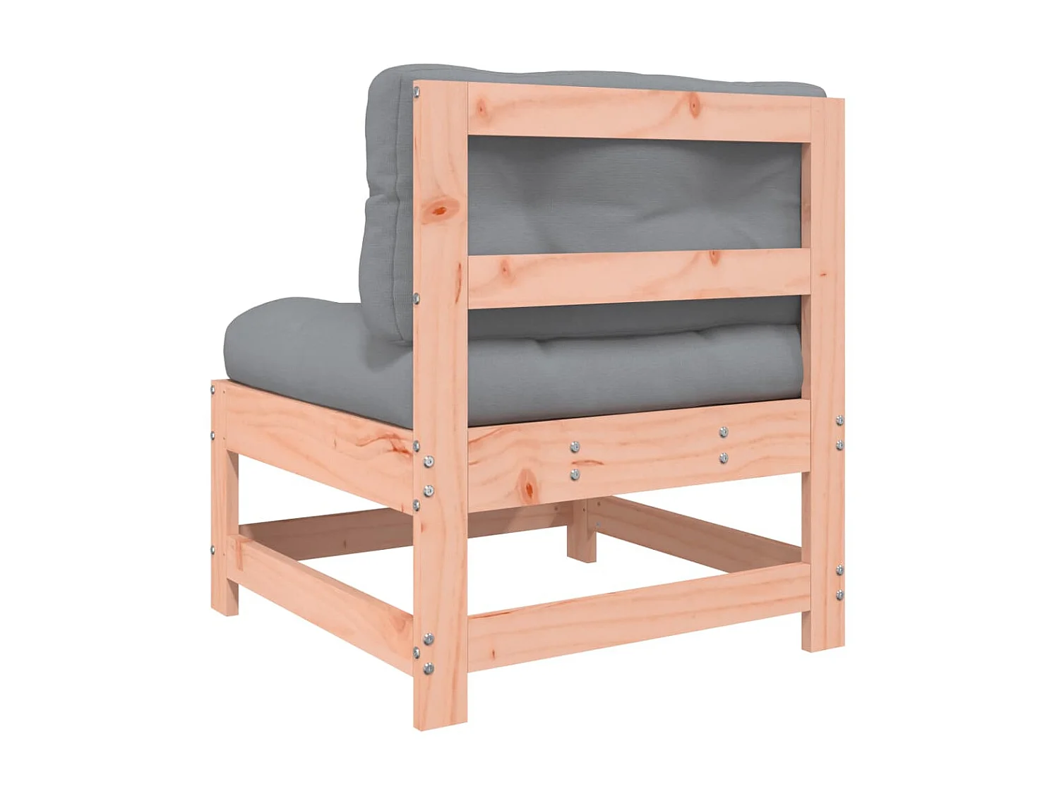 Canapé central de jardin avec coussins bois massif douglas PWRS77195