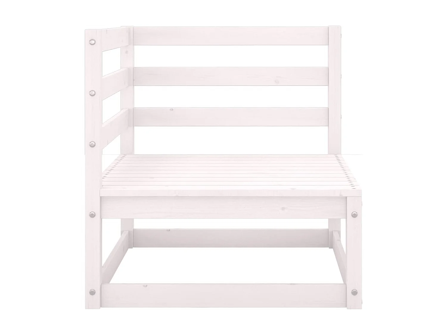 Sofá de esquina de jardín cojines gris antracita madera pino KOW50827