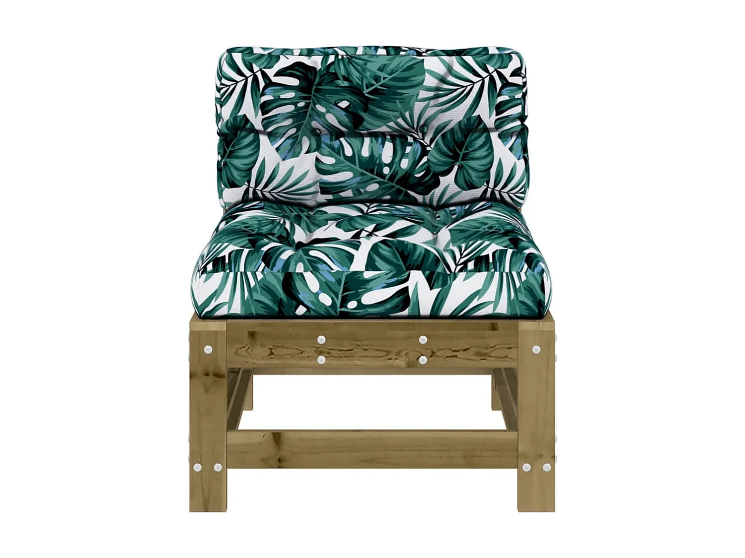 Sofás de centro com almofadões 2 pcs pinho impregnado PT605547