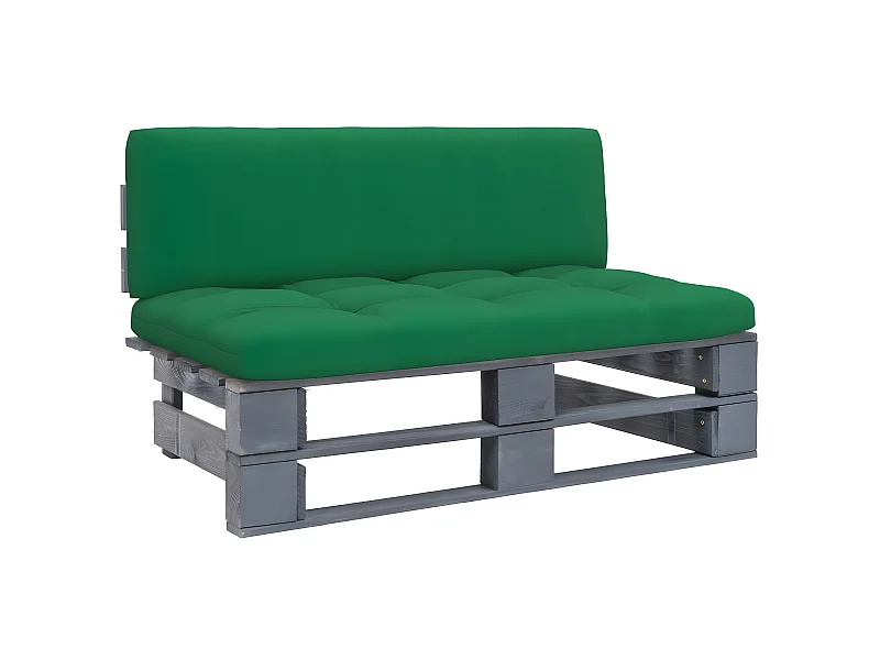 Tuinmiddenbank pallet geïmpregneerd grenenhout grijs NL129472