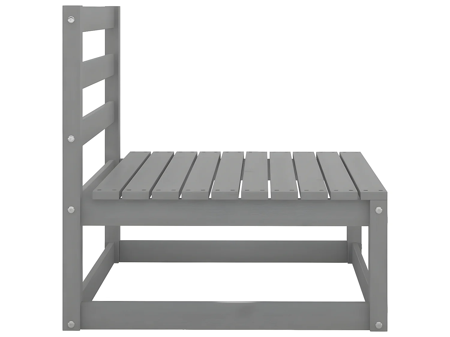 Canapé central de jardin de jardin avec coussins,  Banc de Jardin ou Terrasse  anthracite Gris PWRS51451