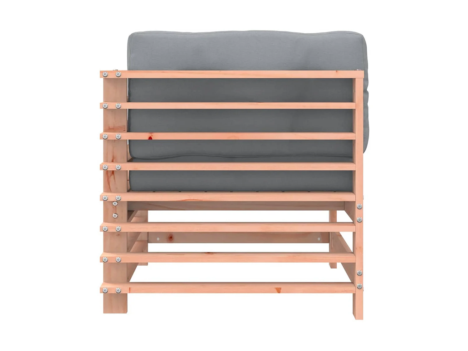 Canapé d'angle avec coussins bois massif douglas PWRS37315